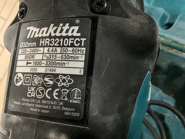 2020 makita hr3210fct boorhamer - afbeelding 3 van  3