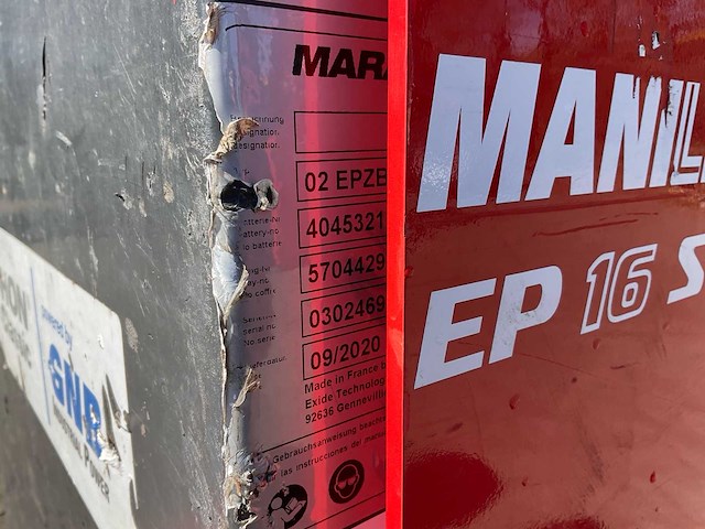 2020 manitou ep16ac elektrische palletwagen - afbeelding 7 van  10