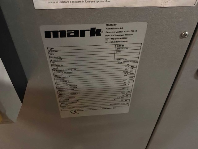 2020 mark gsx55 gas kachel - afbeelding 3 van  3