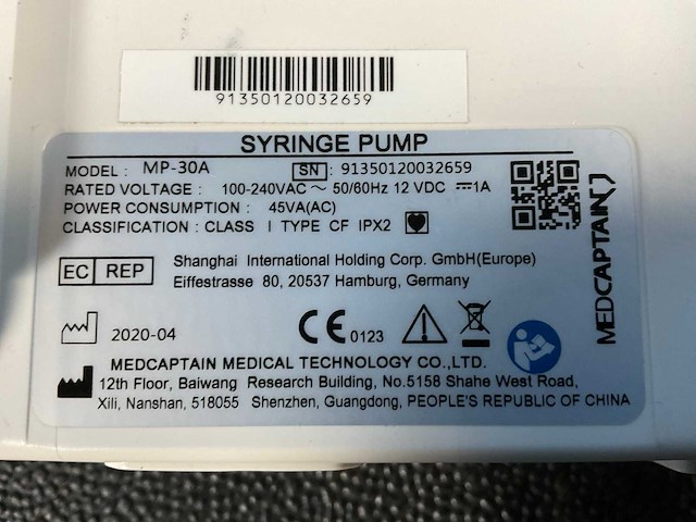 2020 medcaptian mp-30 syringe pump (2x) - afbeelding 8 van  9