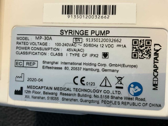 2020 medcaptian mp-30 syringe pump (3x) - afbeelding 3 van  11