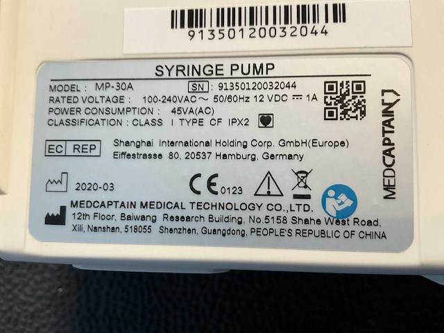 2020 medcaptian mp-30 syringe pump (3x) - afbeelding 11 van  11