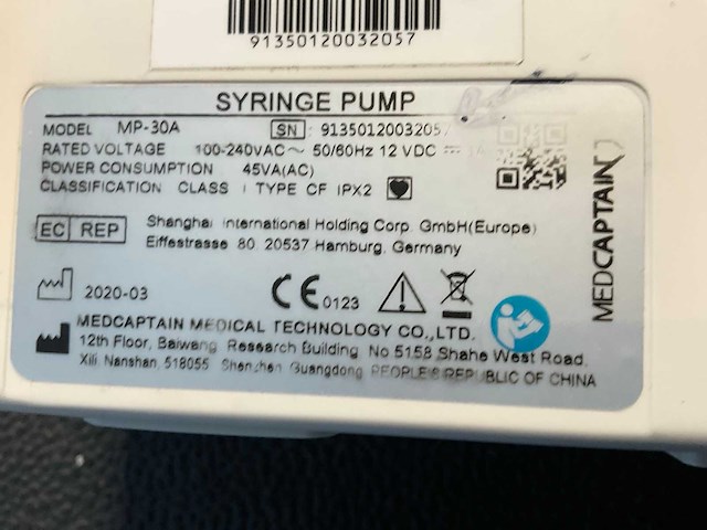 2020 medcaptian mp-30 syringe pump (4x) - afbeelding 3 van  13