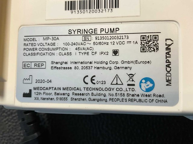 2020 medcaptian mp-30 syringe pump (4x) - afbeelding 4 van  13