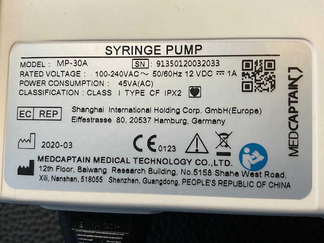 2020 medcaptian mp-30 syringe pump - afbeelding 7 van  7