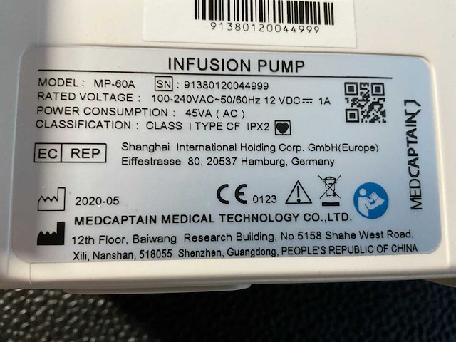 2020 medcaptian mp-60 syringe pump (2x) - afbeelding 9 van  9