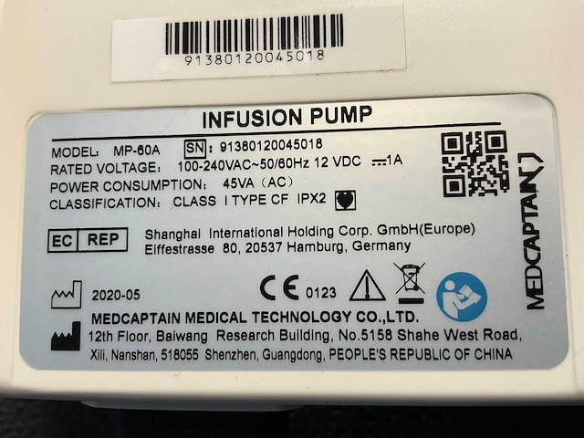 2020 medcaptian mp-60 syringe pump (3x) - afbeelding 5 van  15