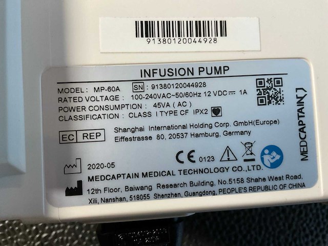 2020 medcaptian mp-60 syringe pump (3x) - afbeelding 6 van  15