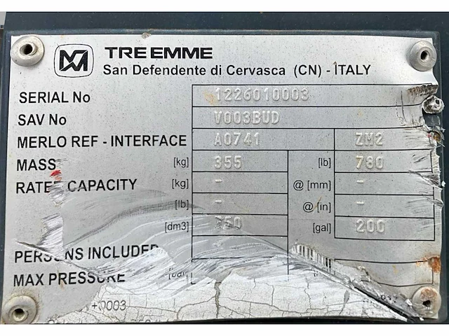 2020 merlo tre emme v0003bud schepbak - afbeelding 3 van  11