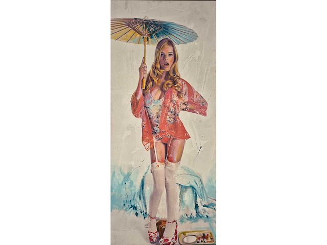 2020 mixed media/acryl op paneel van manen - afbeelding 1 van  3