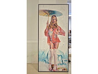 2020 mixed media/acryl op paneel van manen - afbeelding 2 van  3