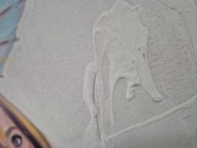 2020 mixed media/acryl op paneel van manen - afbeelding 3 van  3