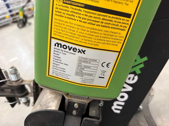 2020 movexx t1000 24v elektrische trekker - afbeelding 7 van  8