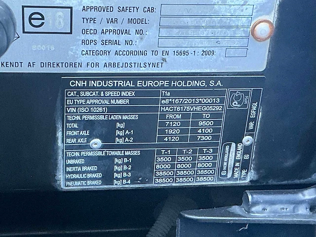 2020 new holland t6.175 vierwielaangedreven landbouwtractor - afbeelding 27 van  33