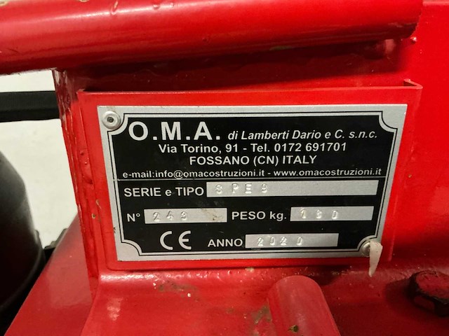 2020 o.m.a. spe 9 houtkloofmachine - afbeelding 8 van  16
