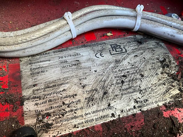 2020 pb lift s171-12 es hoogwerker - afbeelding 7 van  15