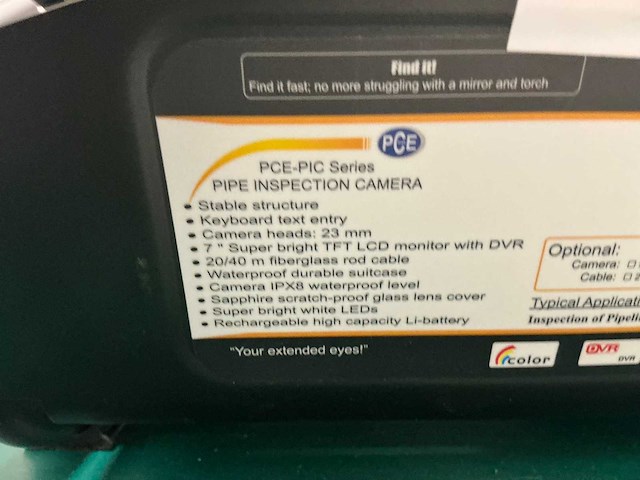 2020 pce pic series pijp inspectie camera - afbeelding 6 van  8