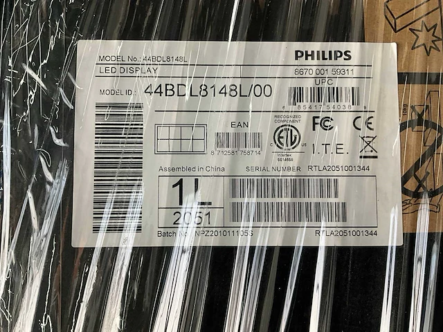 2020 philips 44bdl8148l/00 led display (16x) - afbeelding 6 van  14