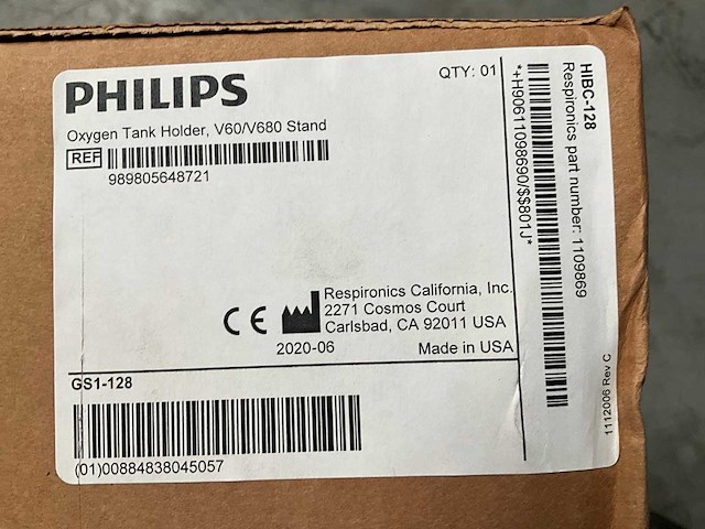 2020 philips respironics v60 plus ventilatorsupportsysteem - afbeelding 8 van  19