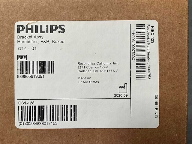 2020 philips respironics v60 plus ventilatorsupportsysteem - afbeelding 10 van  19