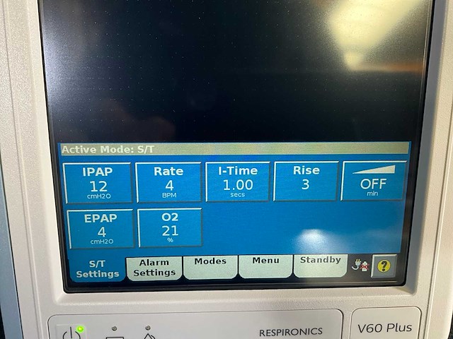2020 philips respironics v60 plus ventilatorsupportsysteem - afbeelding 16 van  19
