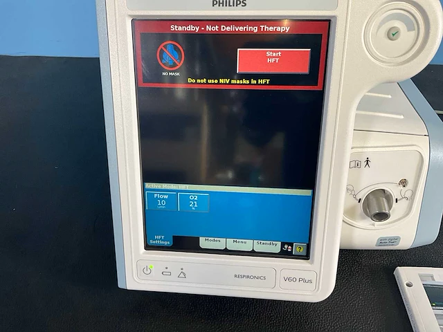 2020 philips respironics v60 plus ventilatorsupportsysteem - afbeelding 16 van  21