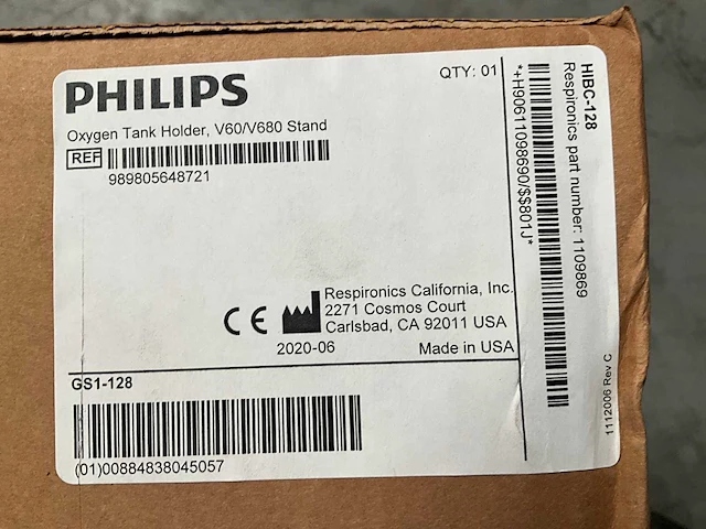 2020 philips respironics v60 plus ventilatorsupportsysteem - afbeelding 9 van  20