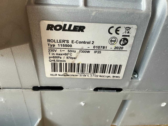 2020 roller e-control 2 115500 afperspomp - afbeelding 2 van  3
