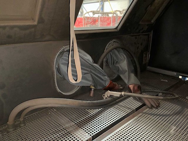 2020 sant-tech pk-180/zo-250p straalcabine set (pk-180) met afzuiging (zo-250p) en drukvat - afbeelding 7 van  29