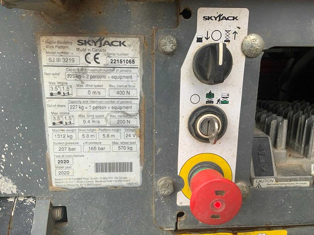 2020 skyjack sjiii 3219 schaarhoogwerker - afbeelding 11 van  20