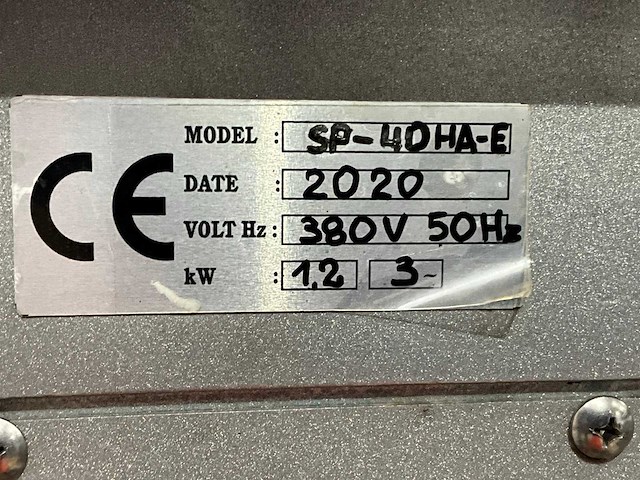 2020 spar mixer sp-40ha-e spiraalkneder - afbeelding 9 van  9