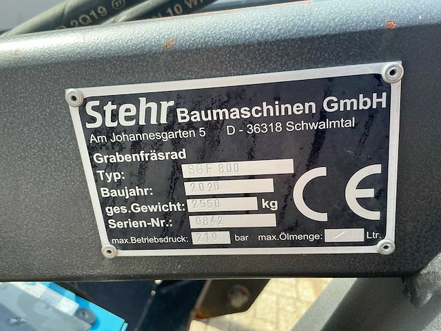 2020 stehr sgf 800 aanbouw sleuvenfrees - afbeelding 21 van  28