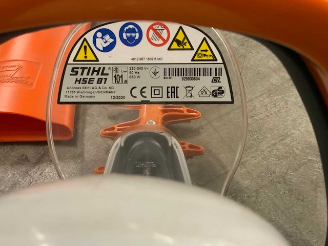 2020 stihl hse 81 heggenschaar - afbeelding 5 van  5