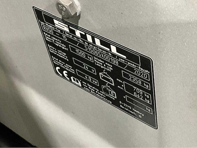 2020 still rx 50-15 2463uur vorkheftruck - afbeelding 9 van  17