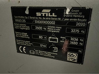 2020 still rx60-25 2500kg lepelversteller vorkheftruck - afbeelding 10 van  15