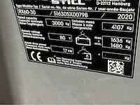 2020 still rx60-30 3000kg 6700mm hefhoogte vorkheftruck - afbeelding 10 van  18