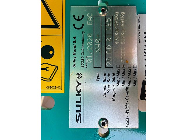 2020 sulky - x40+ - kunstmeststrooier - afbeelding 8 van  24