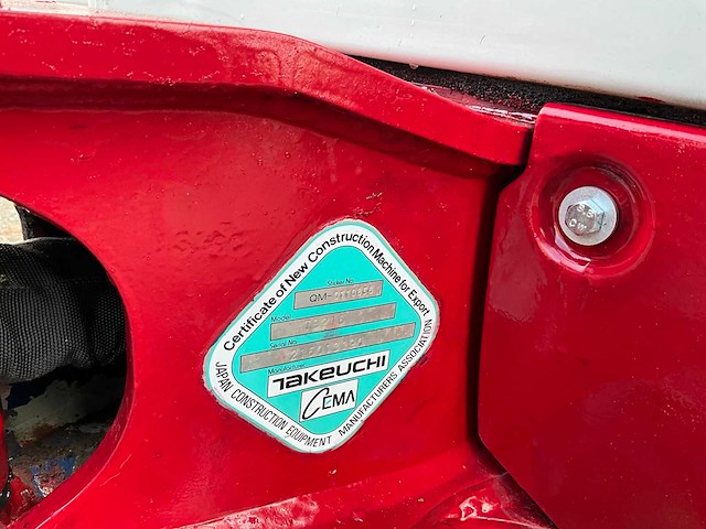 2020 takeuchi tb216 minigraafmachine - afbeelding 24 van  30