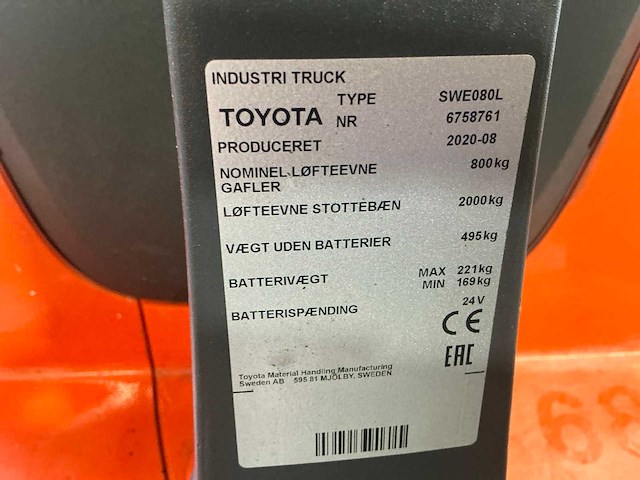 2020 toyota duostapelaar bt staxio stapelaar - afbeelding 4 van  12