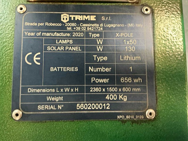 2020 trime x-pole bouwlamp - afbeelding 8 van  9
