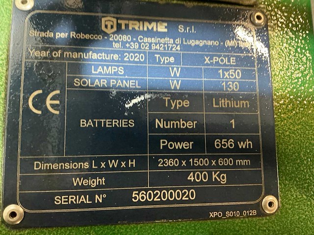 2020 trime x-pole bouwlamp - afbeelding 2 van  3