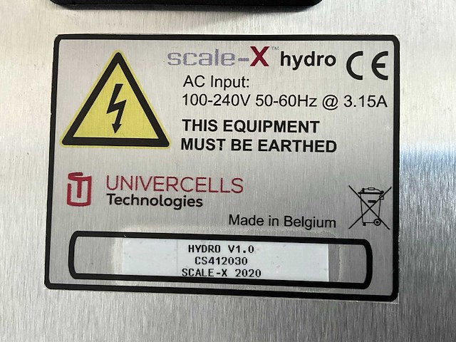 2020 univercells technologies scale-x hydro bioreactorsysteem - afbeelding 2 van  12