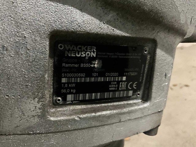 2020 wacker neuson bs50-2 trilstamper - afbeelding 7 van  7