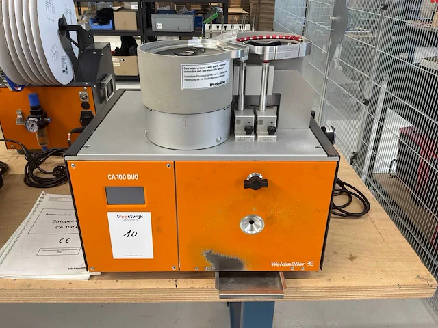 2020 weidmüller ca 100 duo automatische kabel strip- en krimpmachine - afbeelding 2 van  7