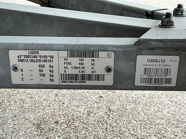 2020 zar mini rib 14 rib boot met trailer - afbeelding 6 van  6