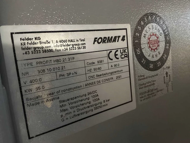 2021 - format-4 - profit h80-21.31p - 3-assig bewerkingscentrum - afbeelding 11 van  21