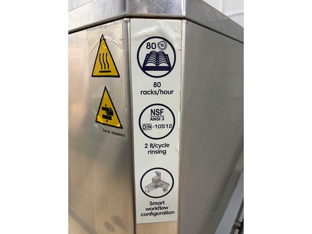 2021 - hakpro - hht8 - korvenvaatwasmachine met diversey zeepsysteem - afbeelding 6 van  10