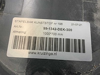 2021 - kunststof opbergkist met deksel - afbeelding 3 van  4