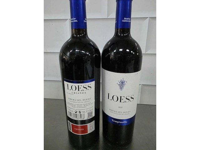 2021 - loes tempranillo rode wijn fles (7x) - afbeelding 3 van  3