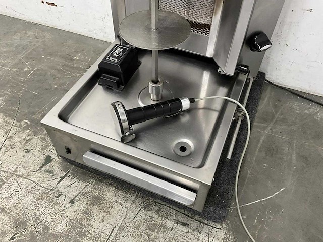 2021 - shoarma grill met elektrisch doner mes - afbeelding 5 van  14